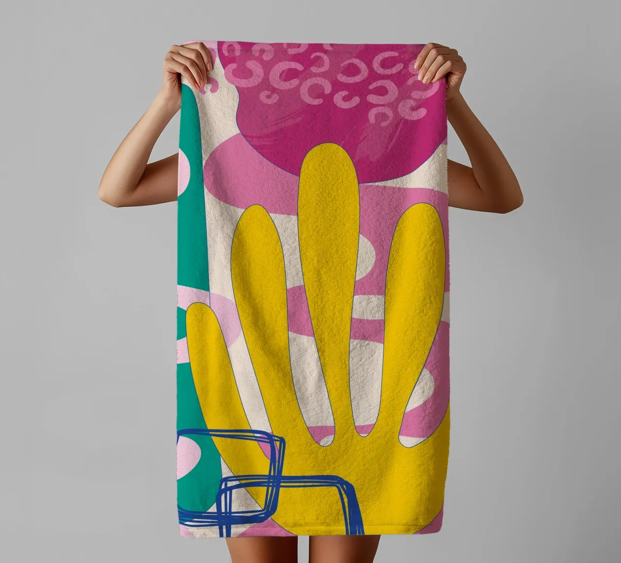 Pop Art Boho - Coloré & Vivant serviette de bain de Whole©
