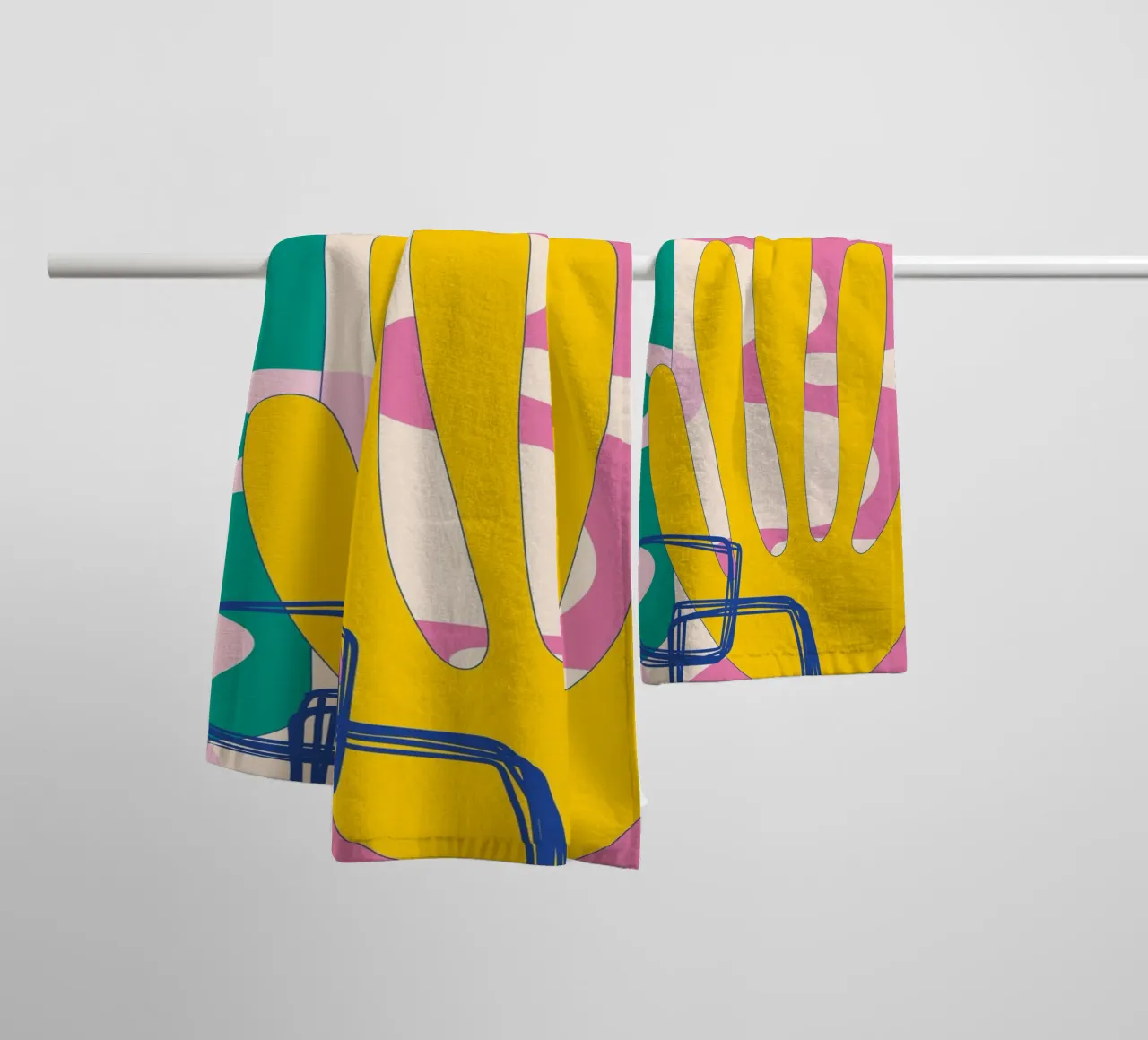 Pop Art Boho - Coloré & Vivant serviette de bain de Whole©