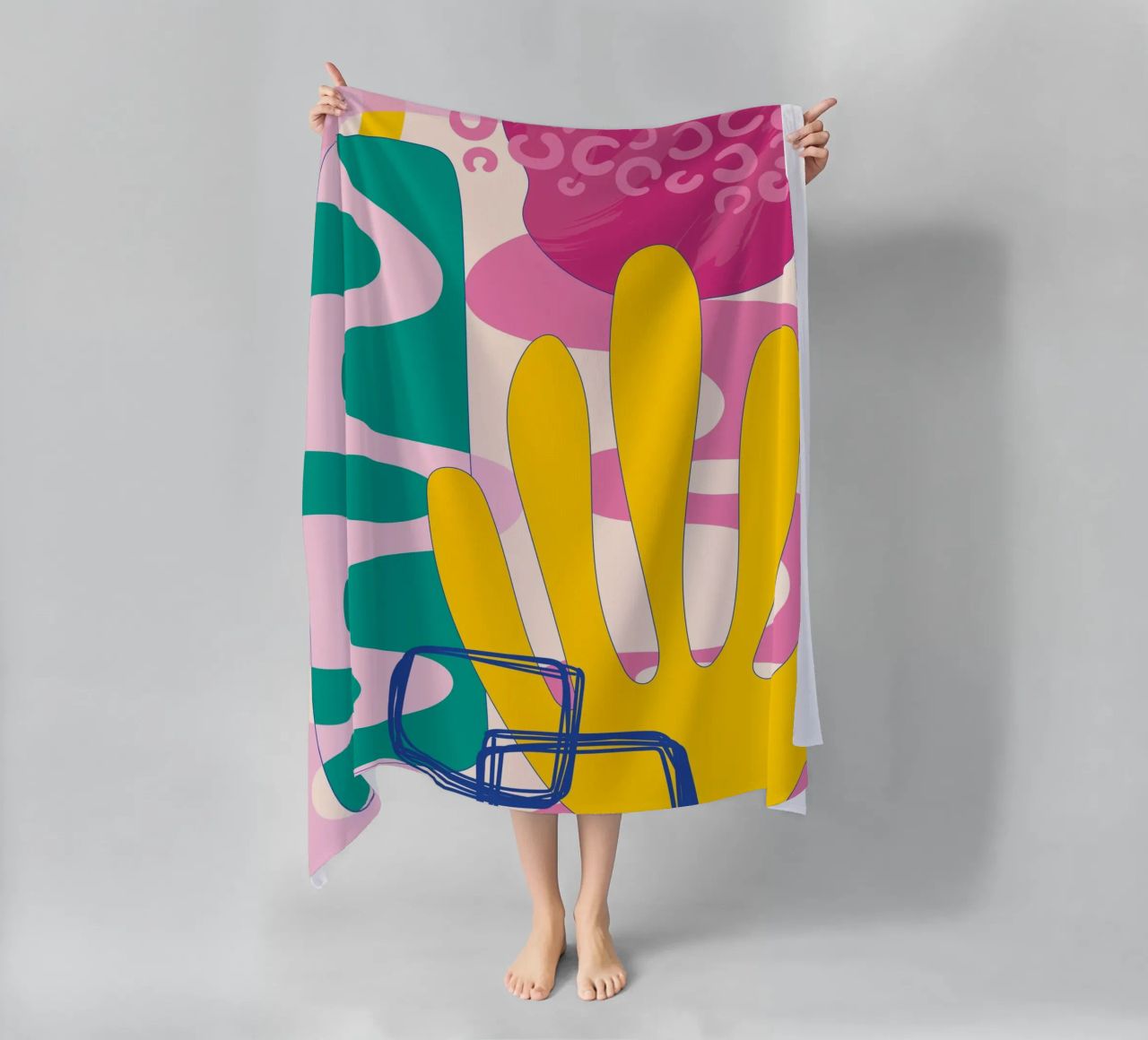 Pop Art Boho - Colourful & Lively beach towel by Whole©