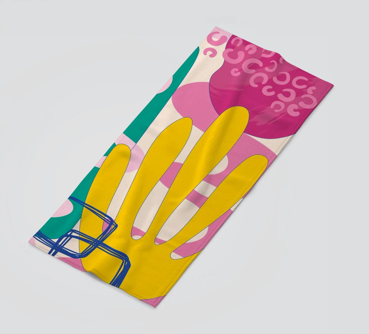 Pop Art Boho - Colourful & Lively beach towel by Whole©