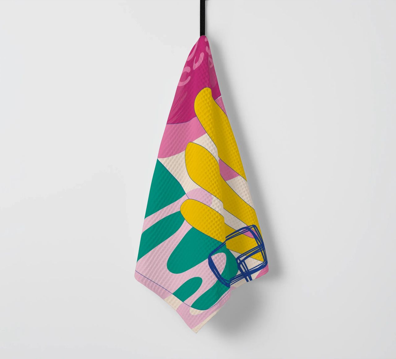 Pop Art Boho - Colourful & Lively tea towel by Whole©