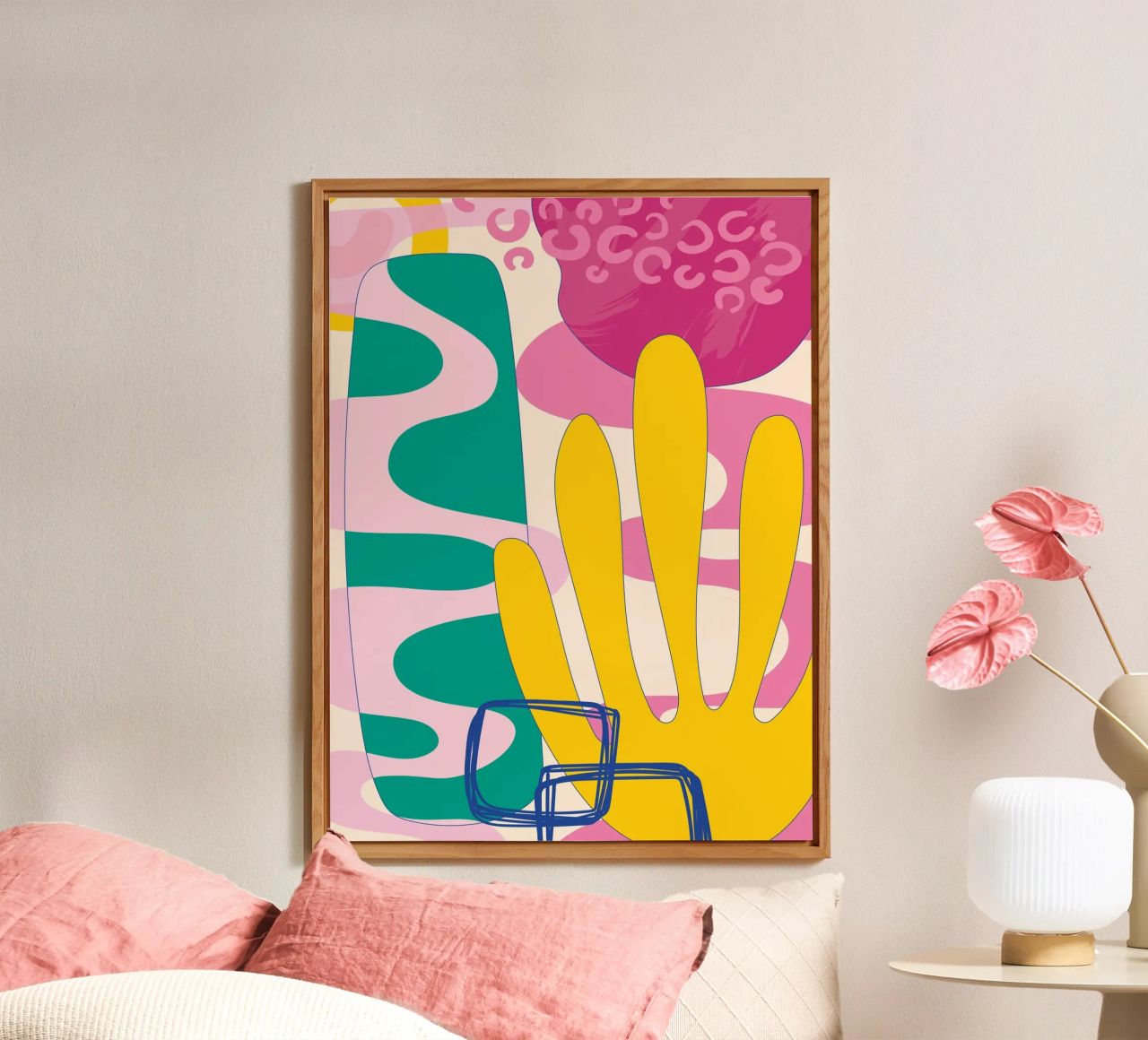 Pop Art Boho - Colourful & Lively alu-dibond by Whole©