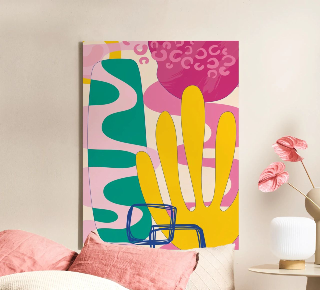 Pop Art Boho - Colourful & Lively canvas by Whole©