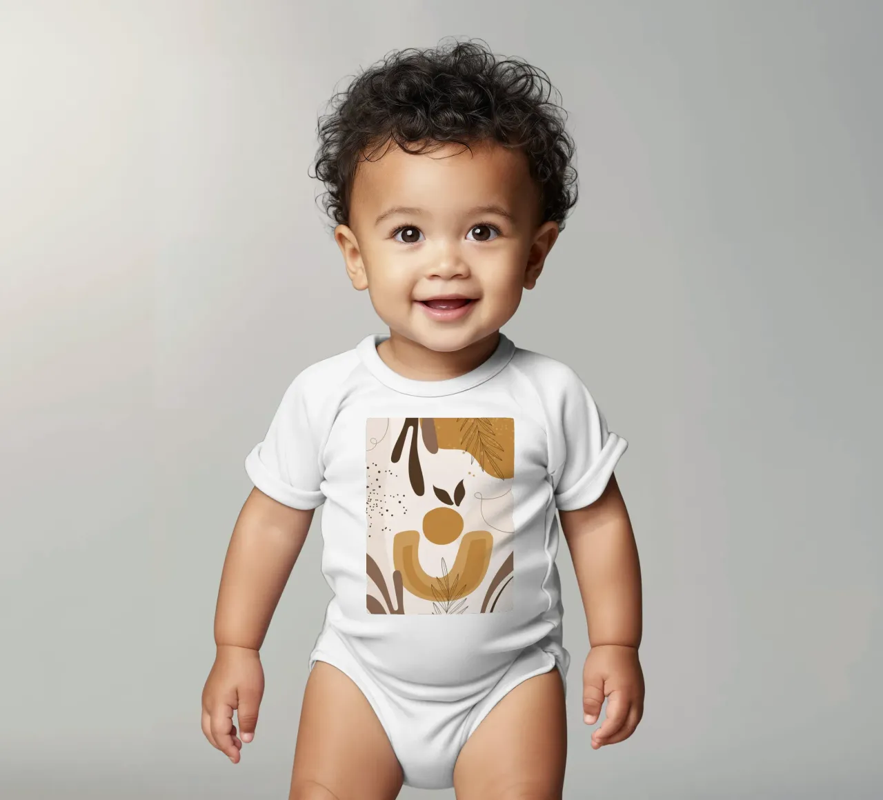 Elégance boho - nature & tons terre body bébé de Whole©