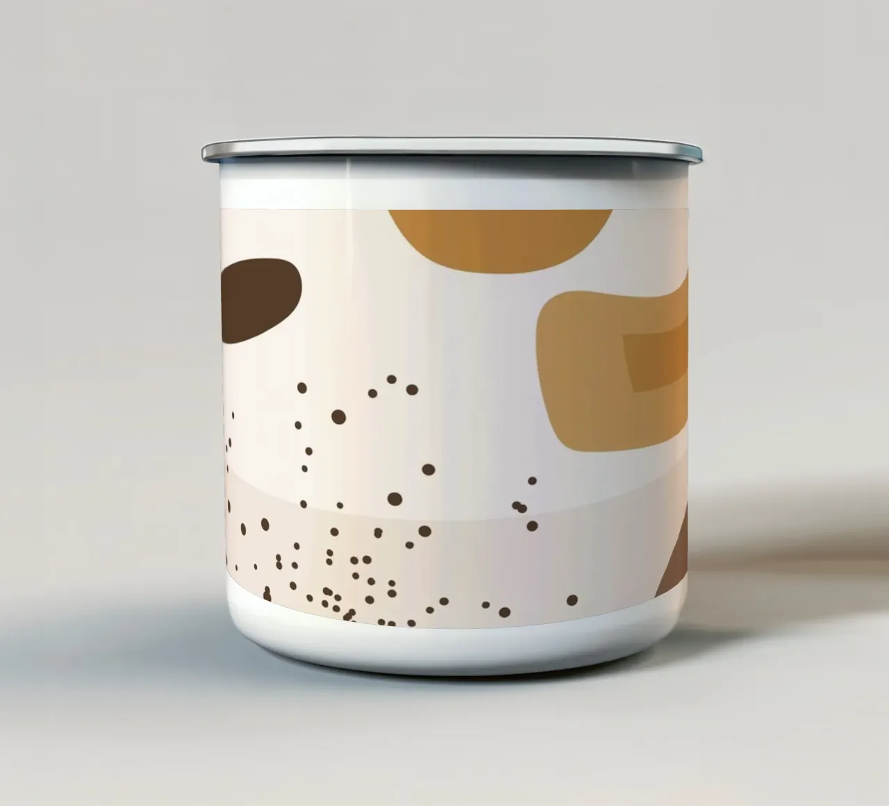 Eleganza bohémien - natura e tonalità della terra tazza in smalto da Whole©