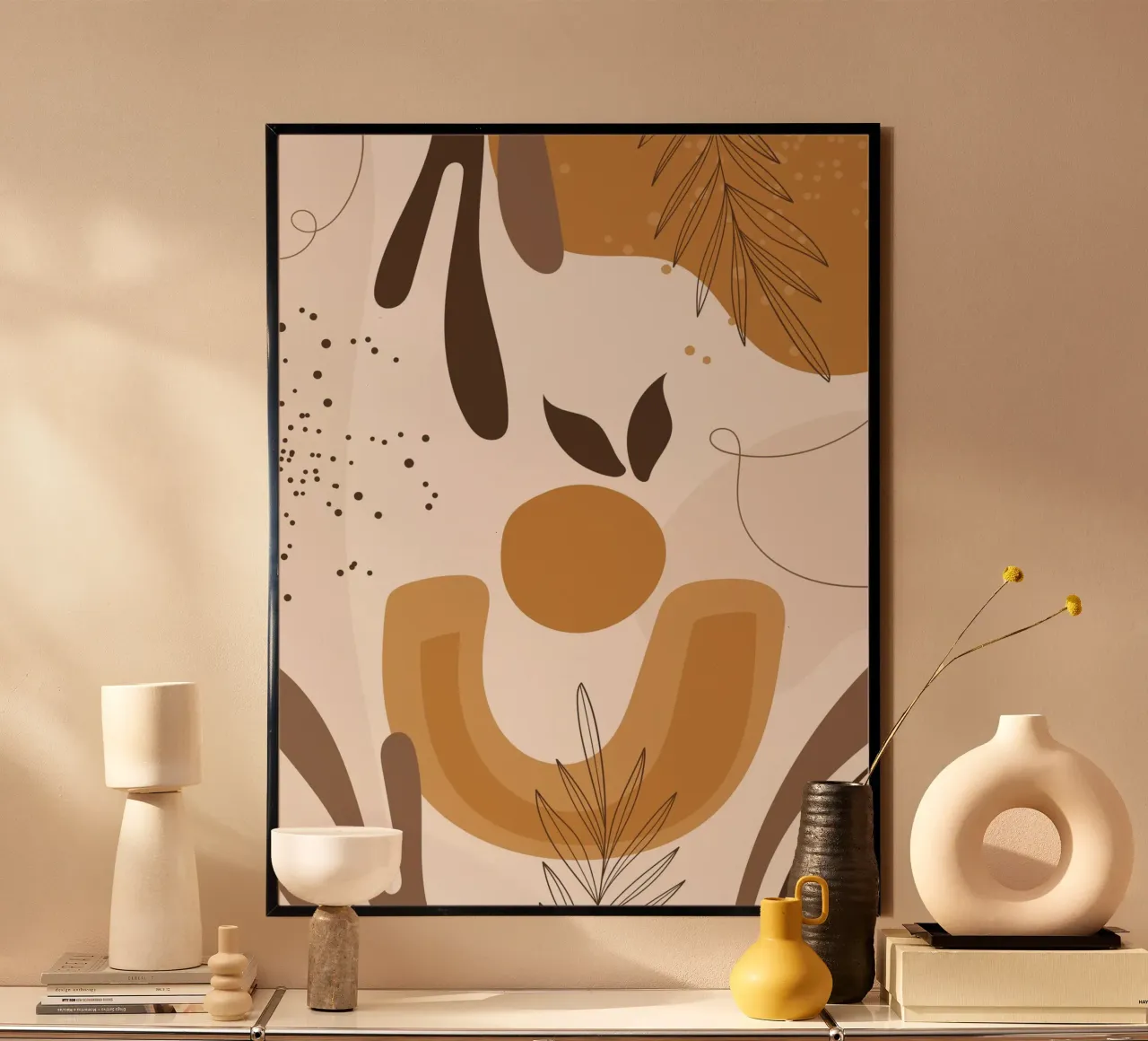 Elégance boho - nature & tons terre poster de Whole©