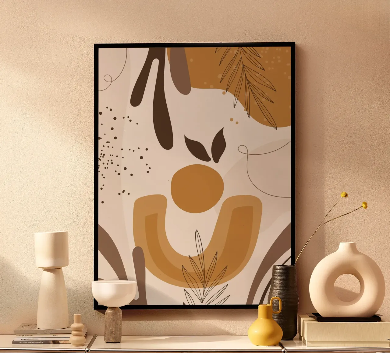 Elégance boho - nature & tons terre poster de Whole©