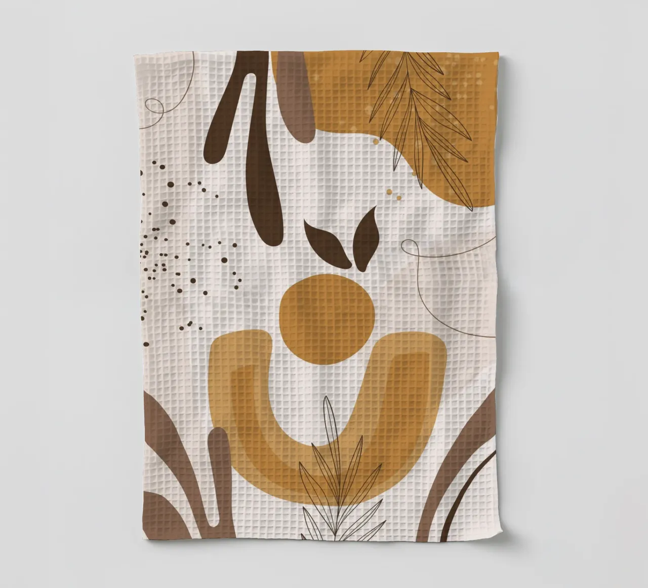 Boho elegance - nature & earth tones tea towel by Whole©