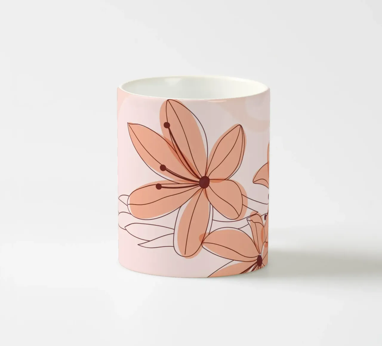 Fiori delicati - minimal e pastello tazza in ceramica da Whole©