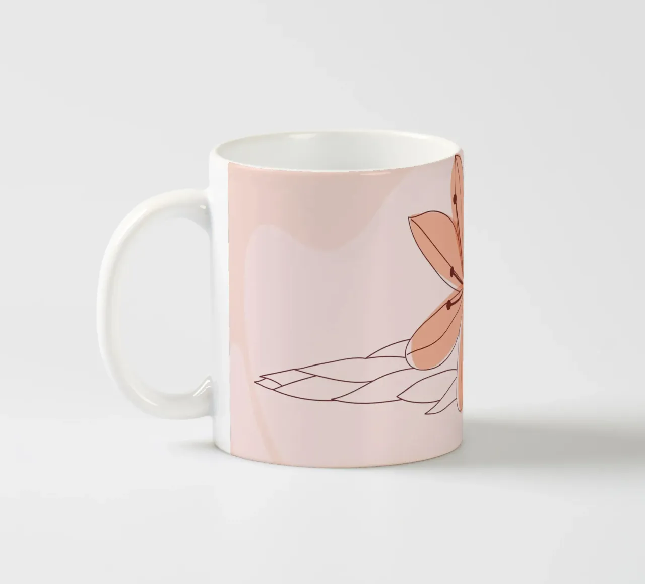 Fiori delicati - minimal e pastello tazza in ceramica da Whole©