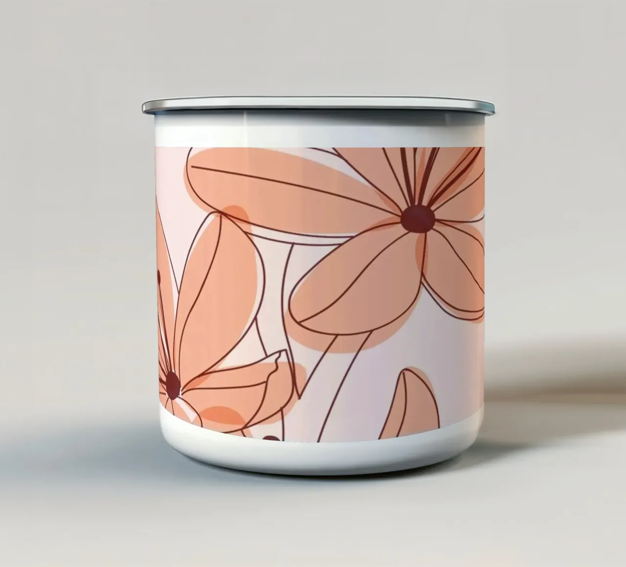 Fiori delicati - minimal e pastello tazza in smalto da Whole©