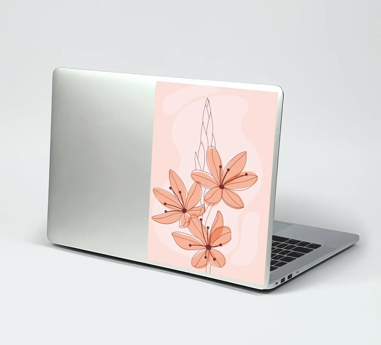Delicate flowers - minimal & pastel sticker by Whole©