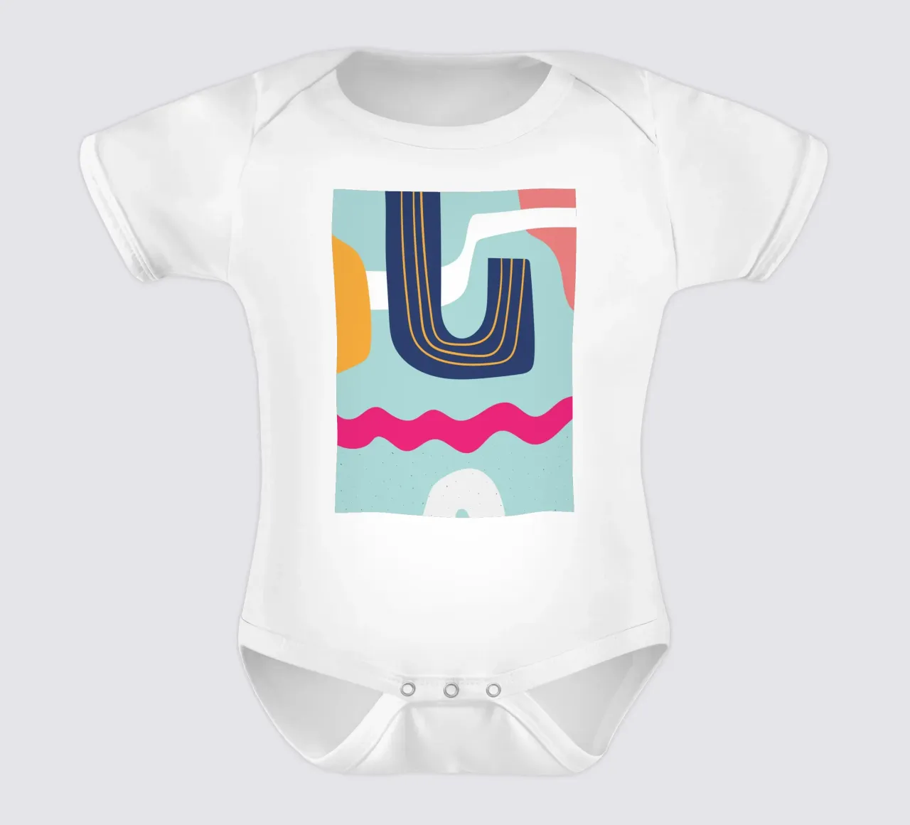 Modern Abstract - Vivant & coloré body bébé de Whole©