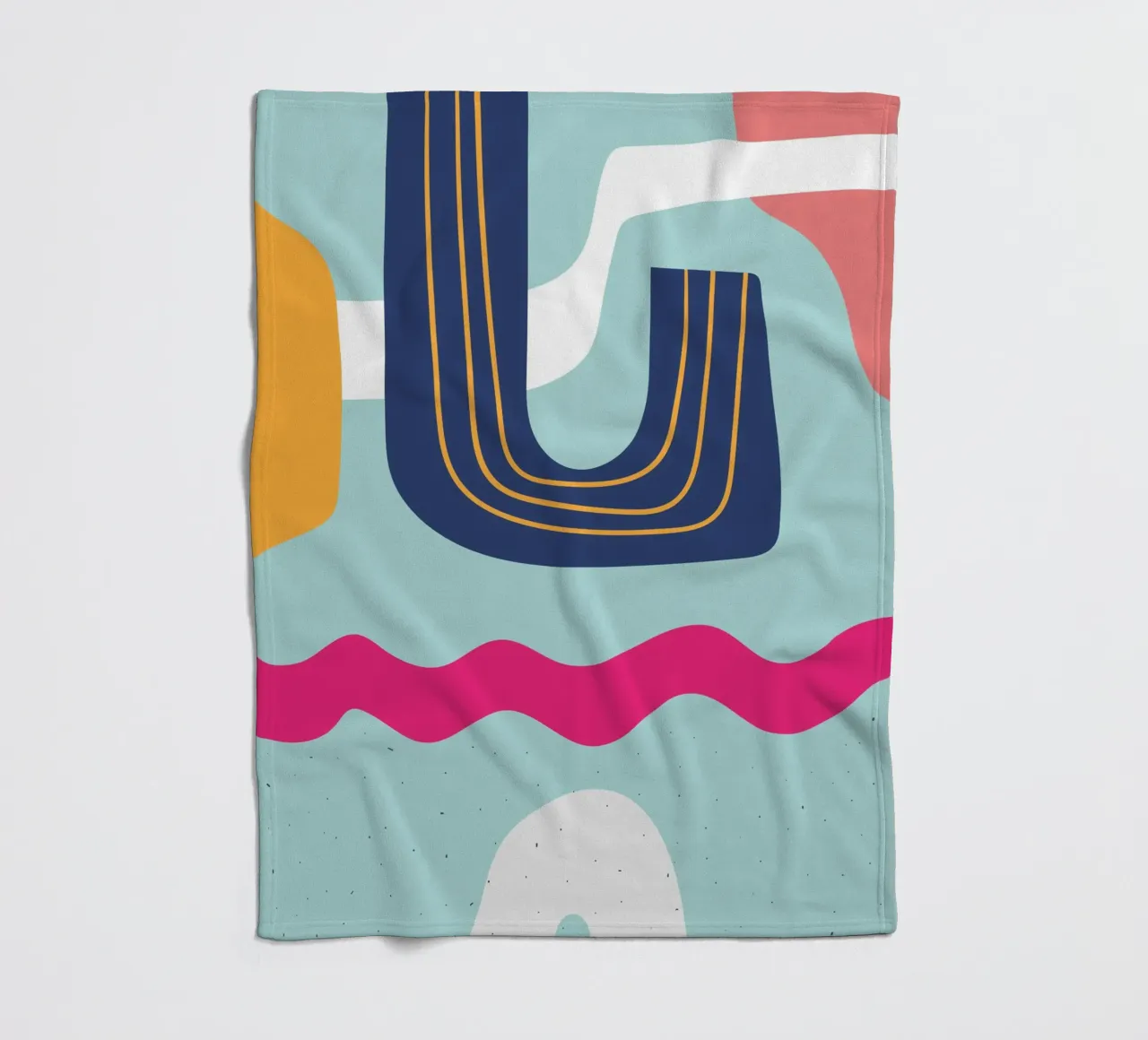 Modern Abstract – Lebendig & Farbenfroh Fleecedecke von Whole©