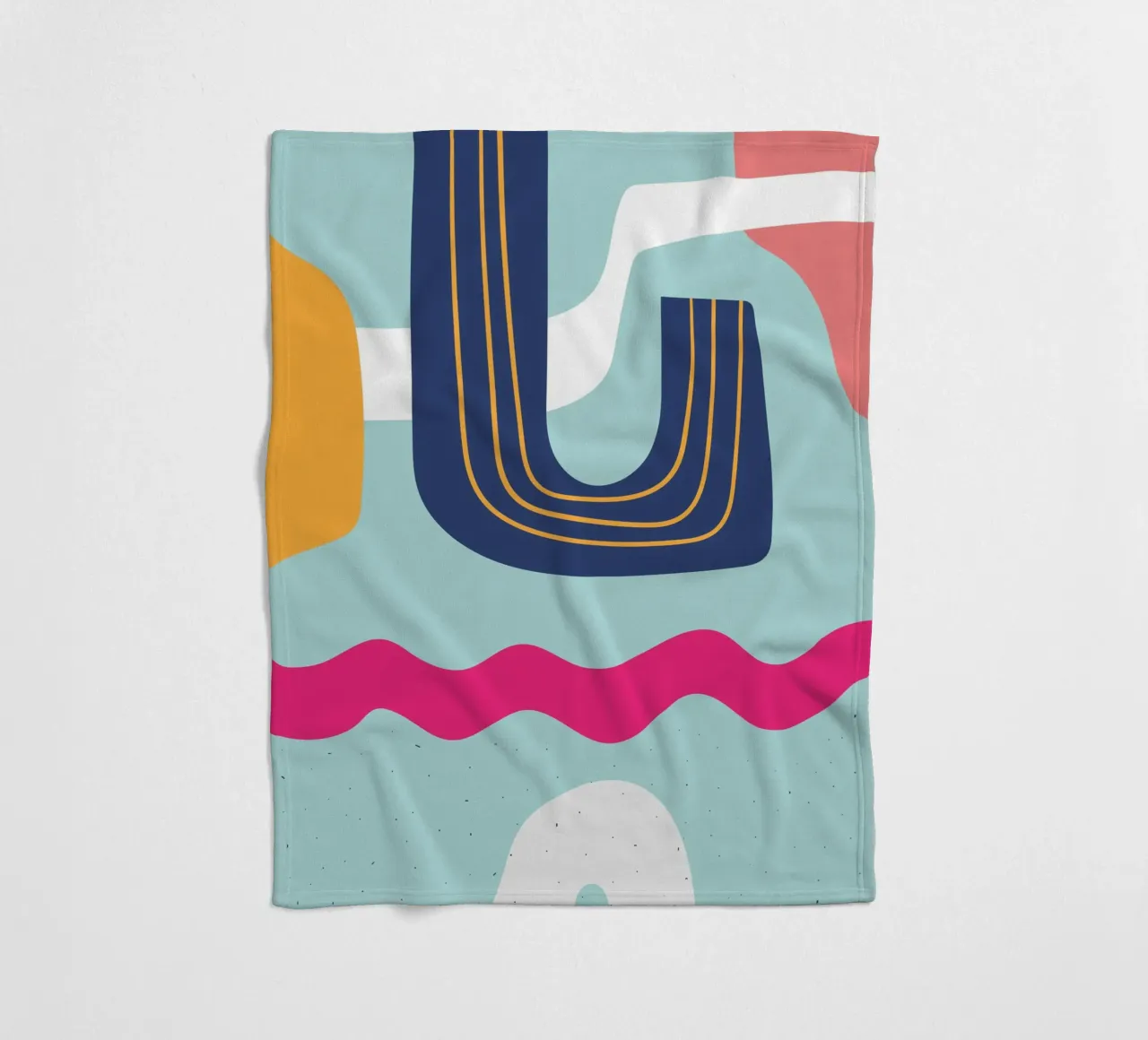 Modern Abstract – Lebendig & Farbenfroh Fleecedecke von Whole©