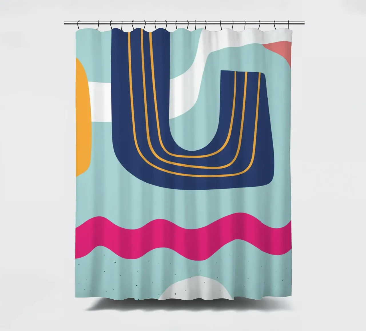 Modern Abstract – Lebendig & Farbenfroh Duschvorhang von Whole©