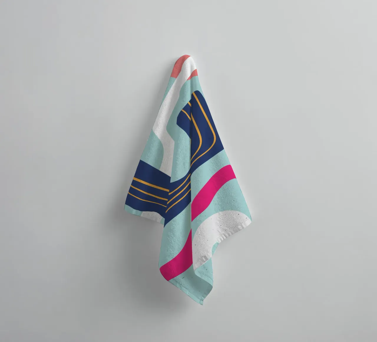 Modern Abstract - Vivant & coloré serviette de bain de Whole©
