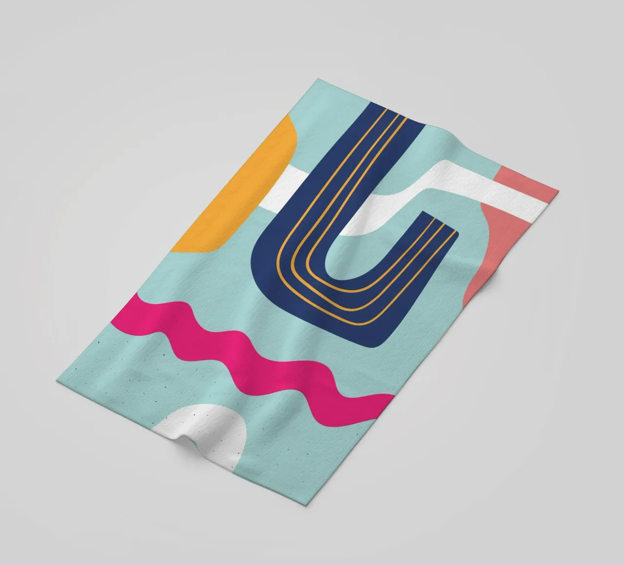 Modern Abstract - Lively & colourful beach towel by Whole©