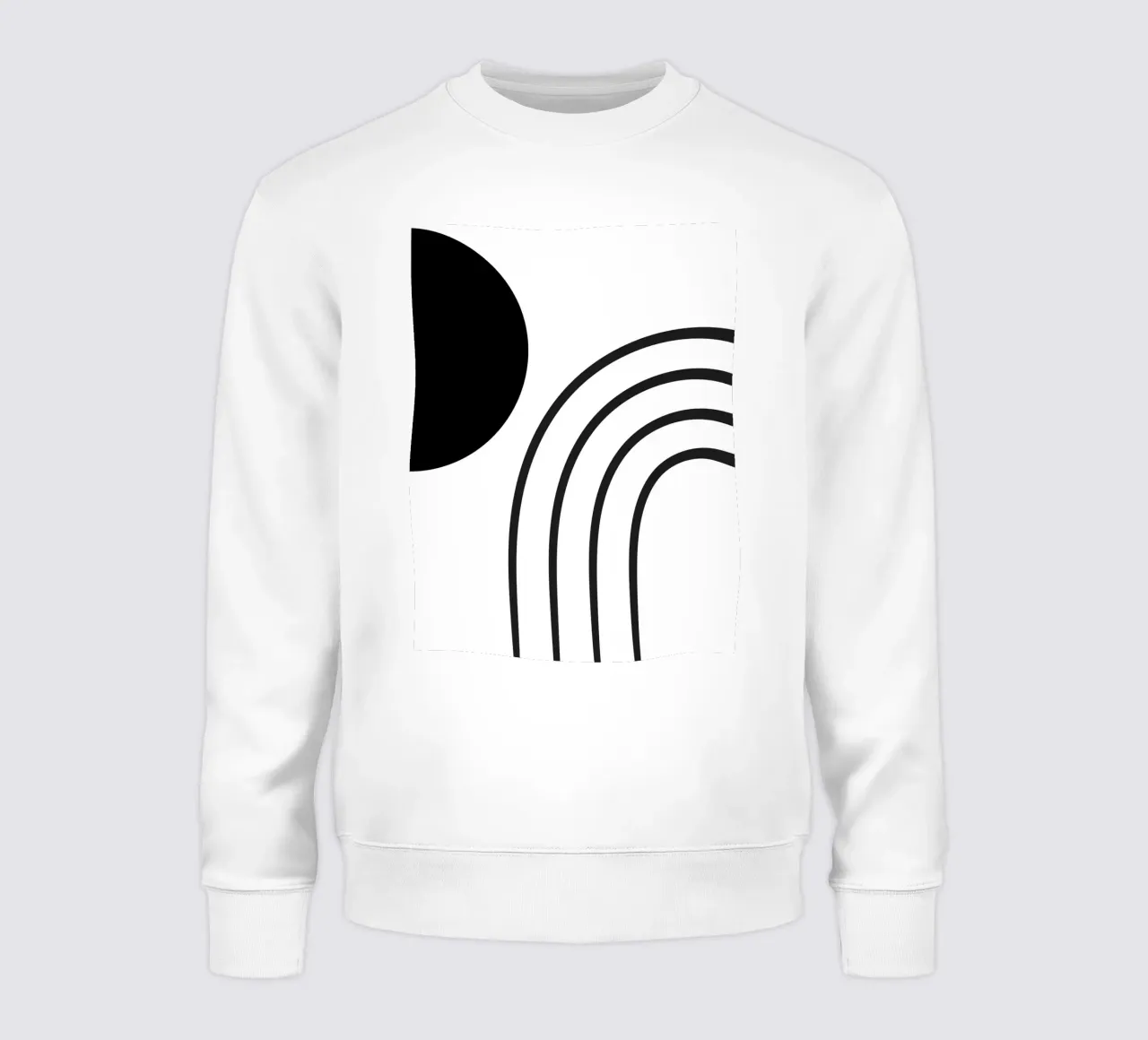 Minimale moderno - Bianco e nero felpa da Whole©