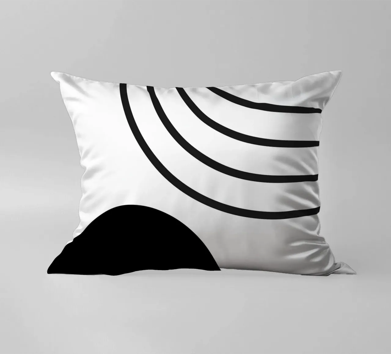 Minimale moderno - Bianco e nero cuscino da Whole©