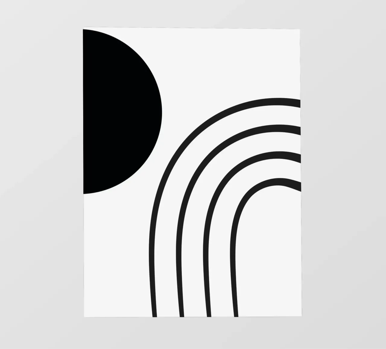 Minimale moderno - Bianco e nero telo in pvc da Whole©