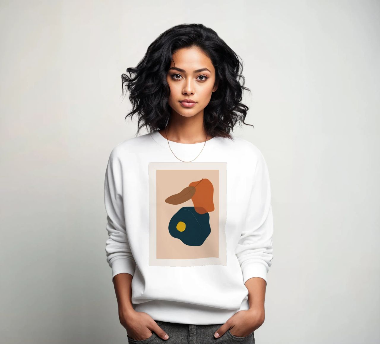 Art abstrait boho - tons terre & moderne sweat de Whole©
