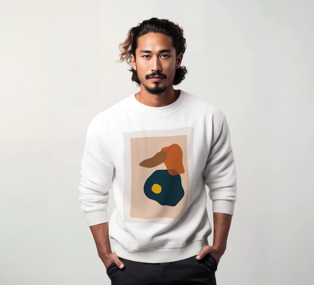 Art abstrait boho - tons terre & moderne sweat de Whole©