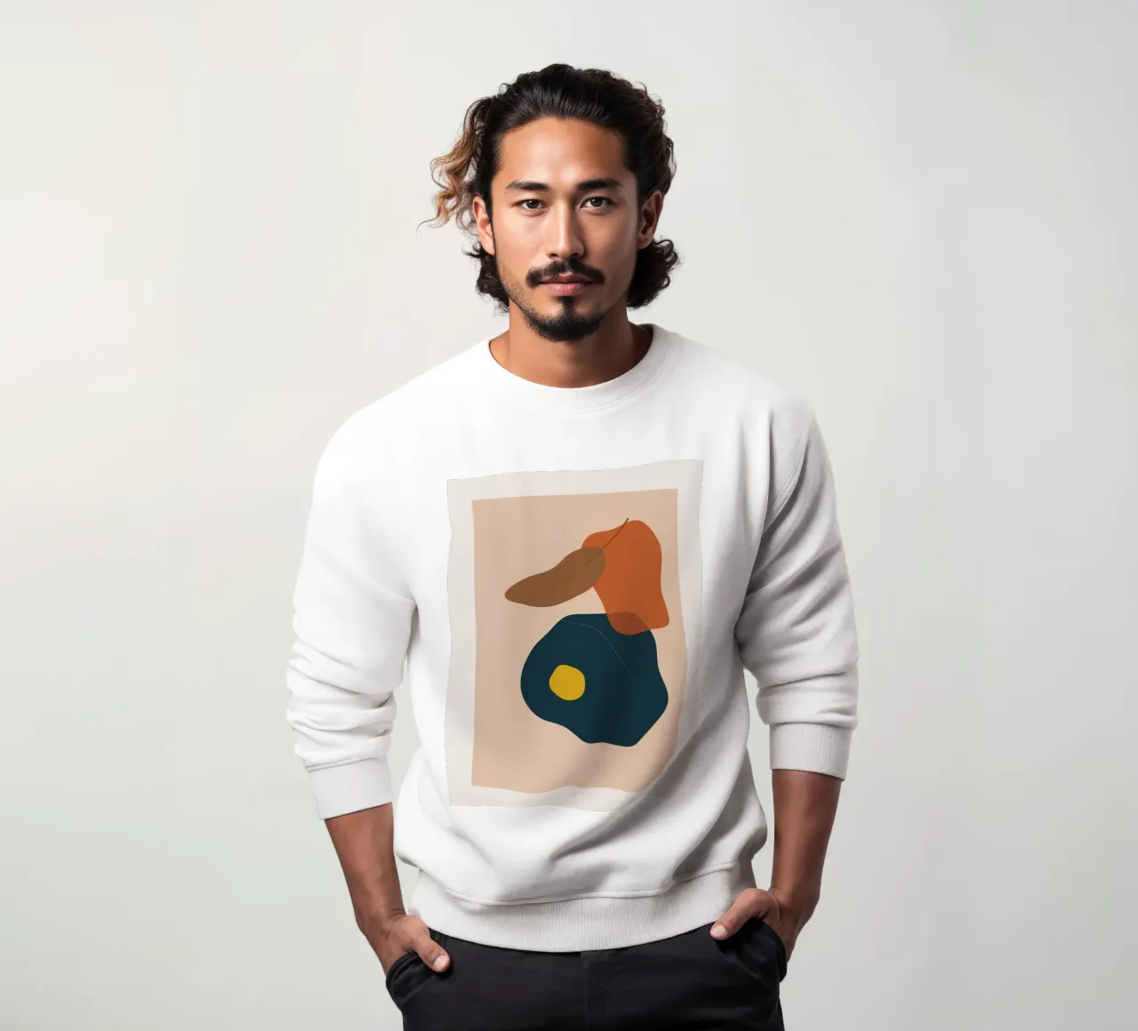 Arte astratta boho - toni della terra e modernità felpa da Whole©