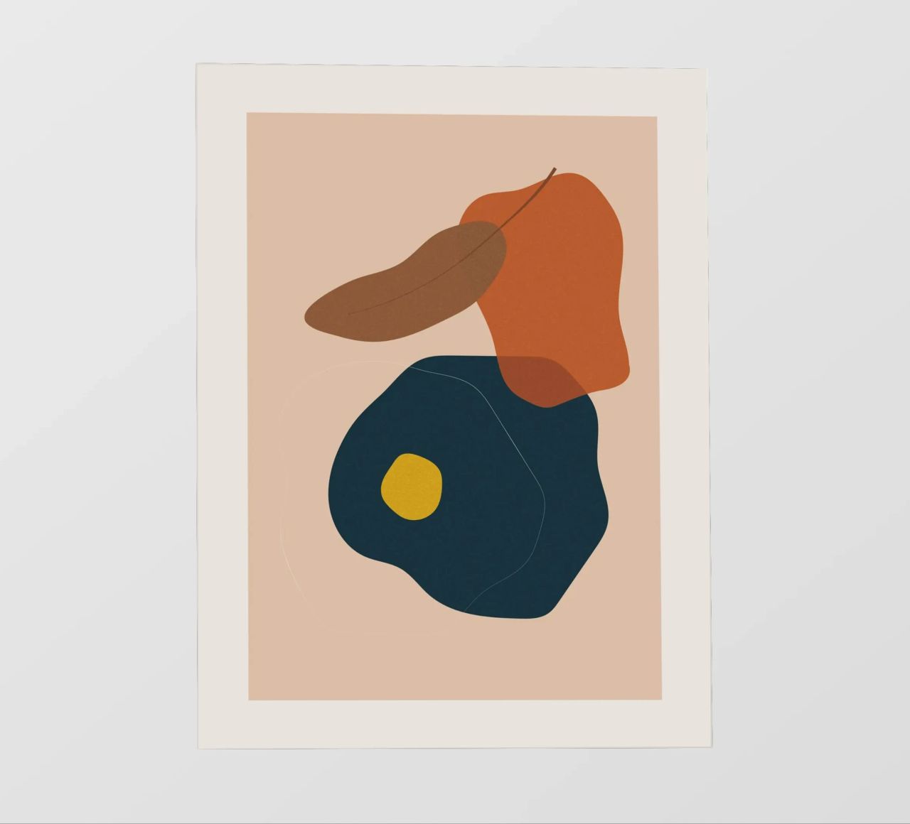 Art abstrait boho - tons terre & moderne bâche pvc de Whole©