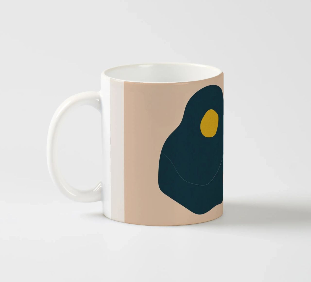 Art abstrait boho - tons terre & moderne mug en céramique de Whole©