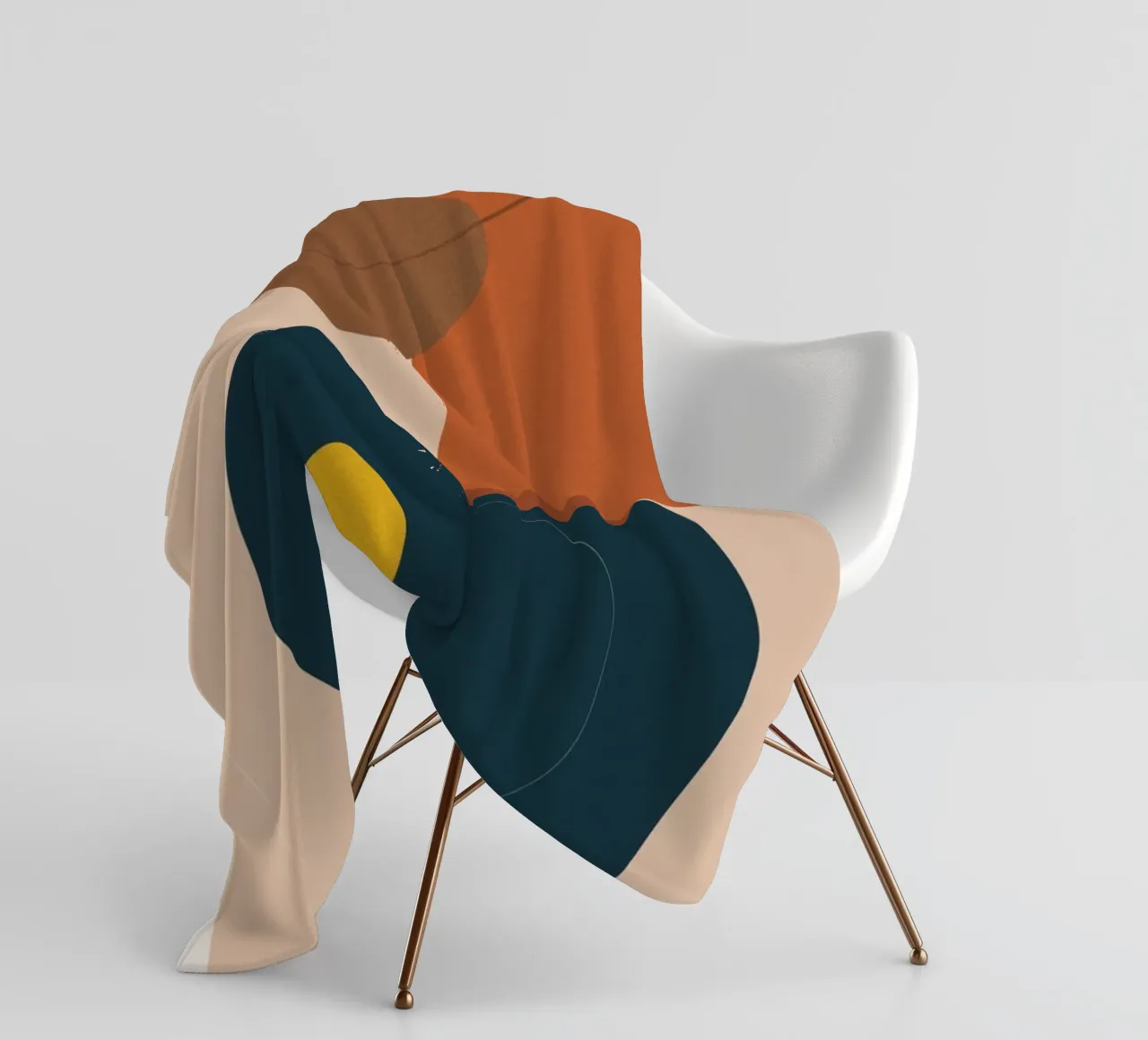 Arte astratta boho - toni della terra e modernità coperta in pile da Whole©