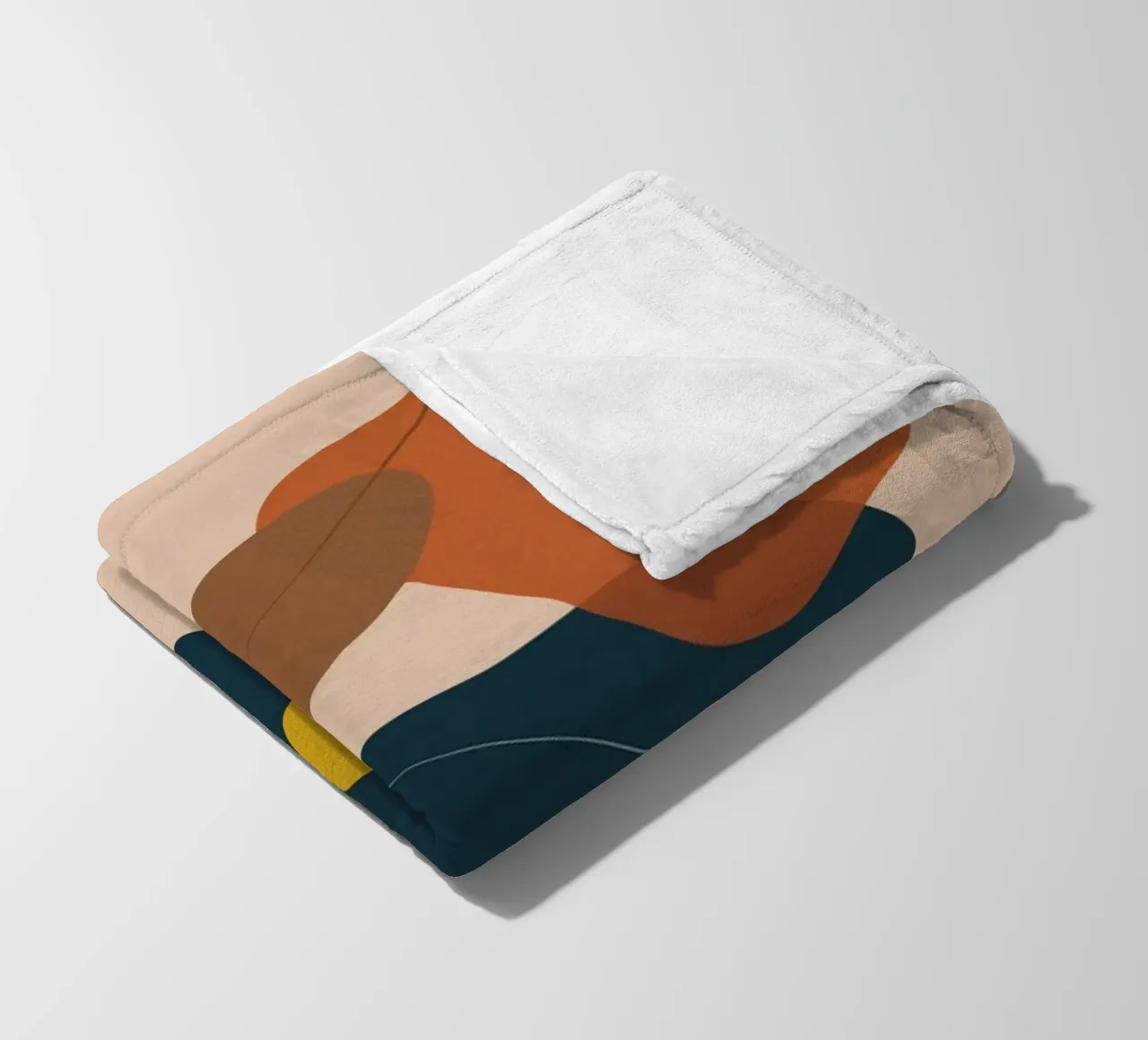 Arte astratta boho - toni della terra e modernità coperta in pile da Whole©