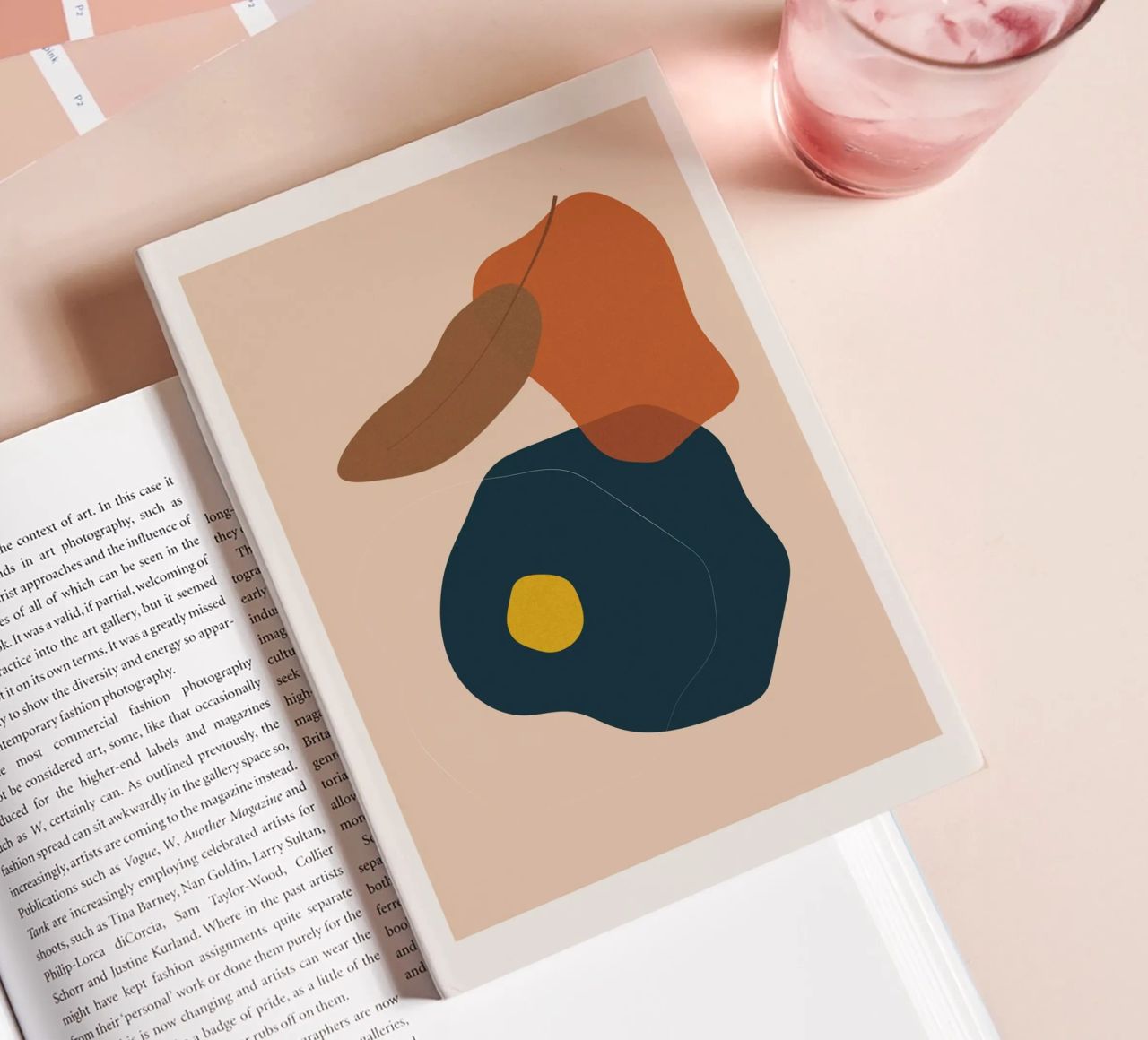 Art abstrait boho - tons terre & moderne carnet de notes de Whole©