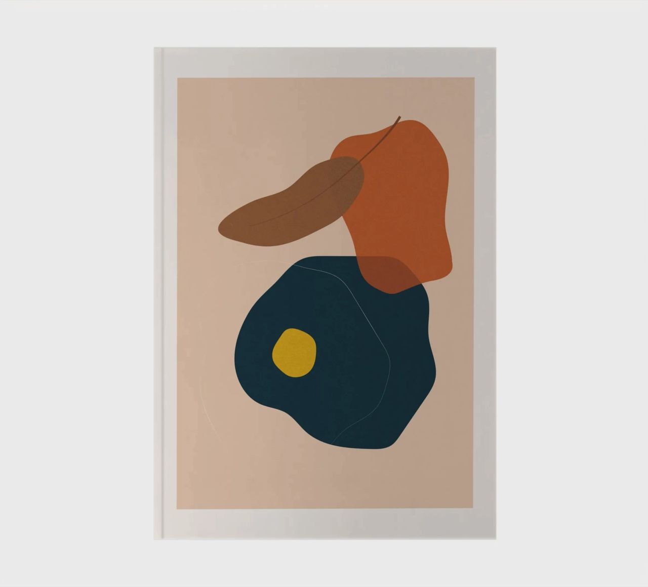 Art abstrait boho - tons terre & moderne carnet de notes de Whole©