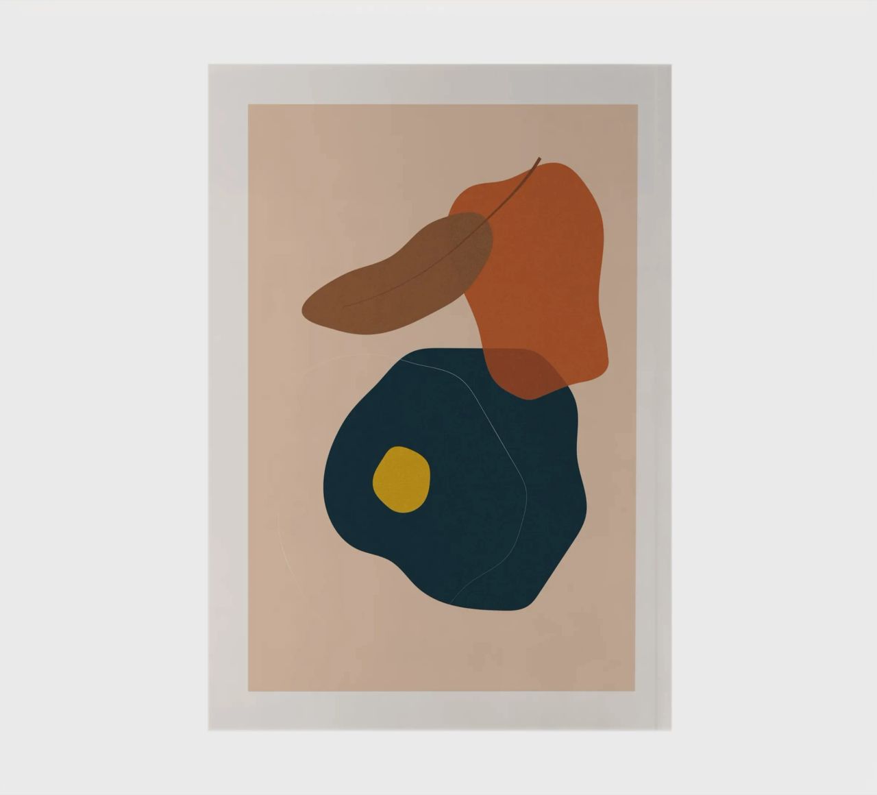 Art abstrait boho - tons terre & moderne carnet de notes de Whole©