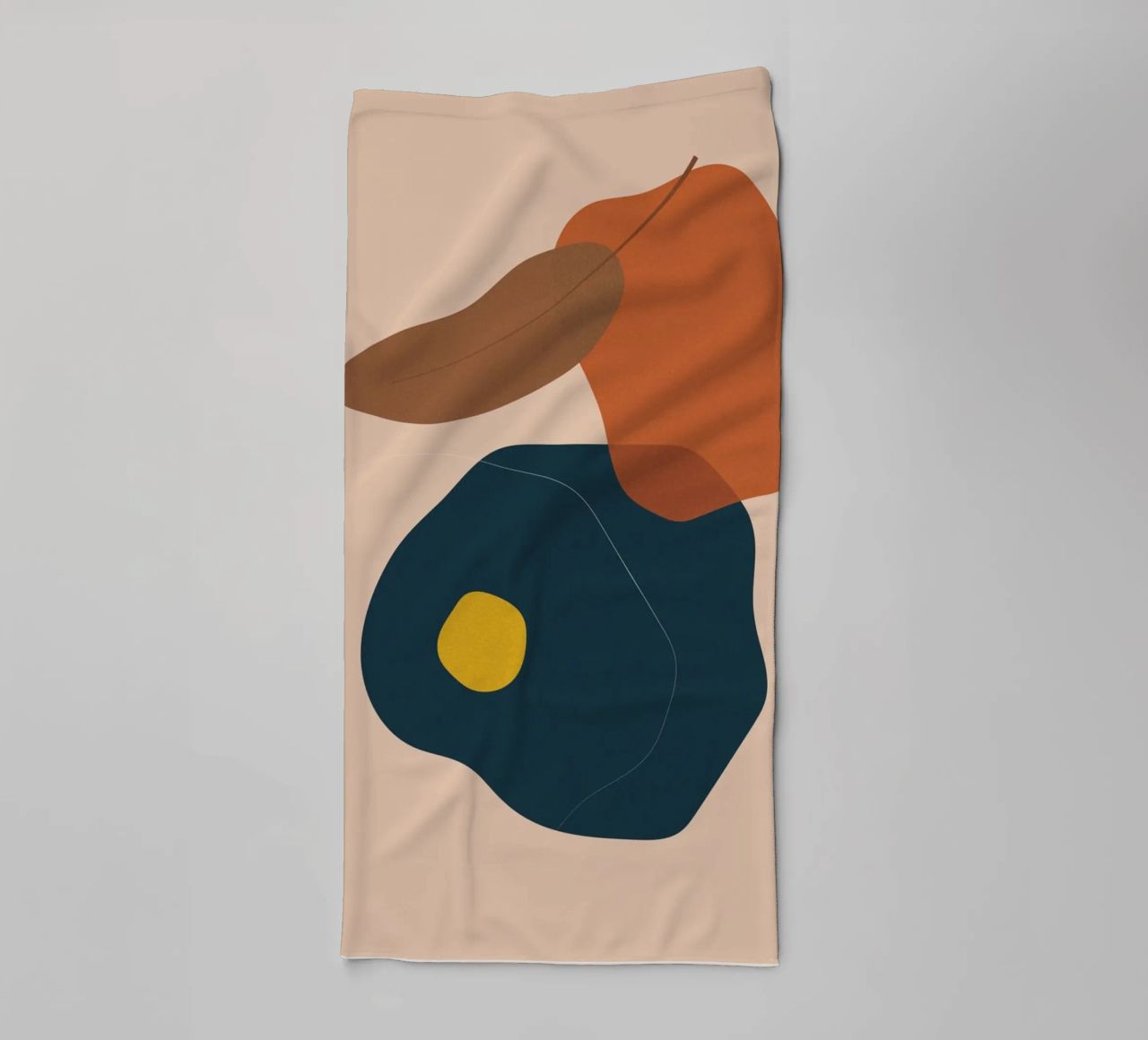 Art abstrait boho - tons terre & moderne serviette de bain de Whole©