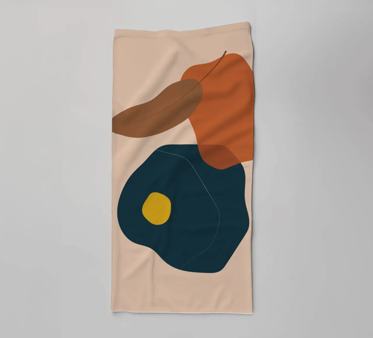 Abstrakte Boho Kunst – Erdtöne & Modern Handtuch von Whole©