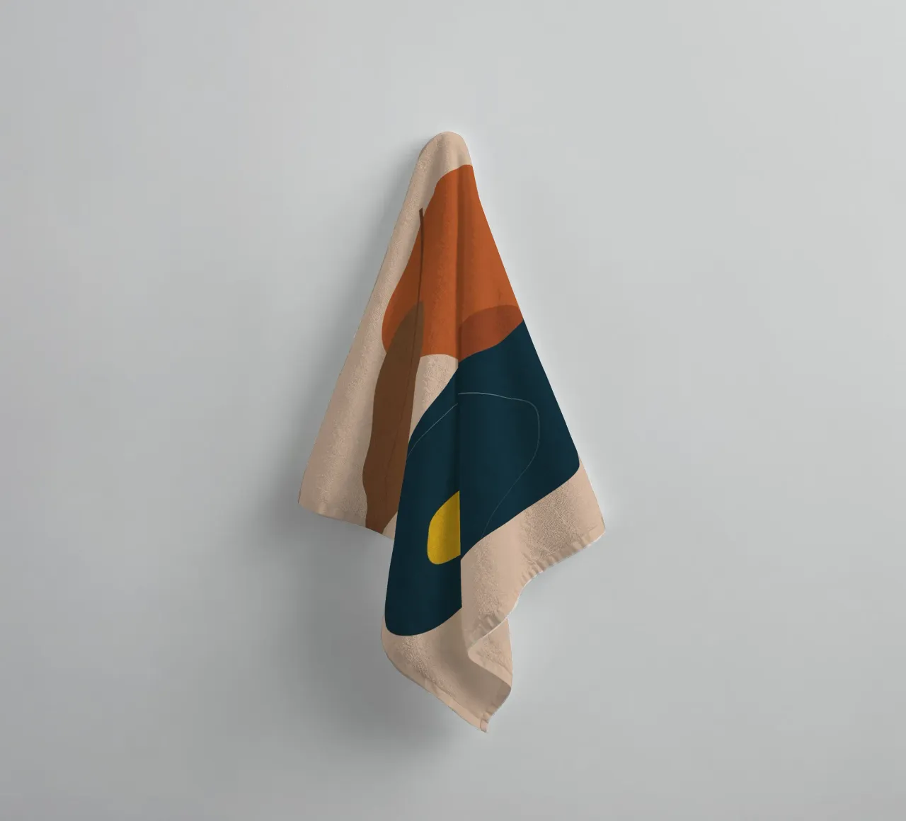 Abstrakte Boho Kunst – Erdtöne & Modern Handtuch von Whole©