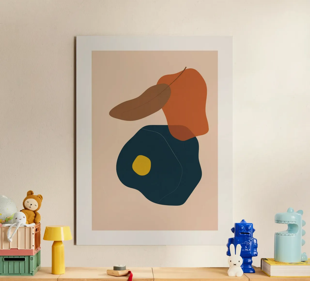Arte astratta boho - toni della terra e modernità alluminio dibond da Whole©
