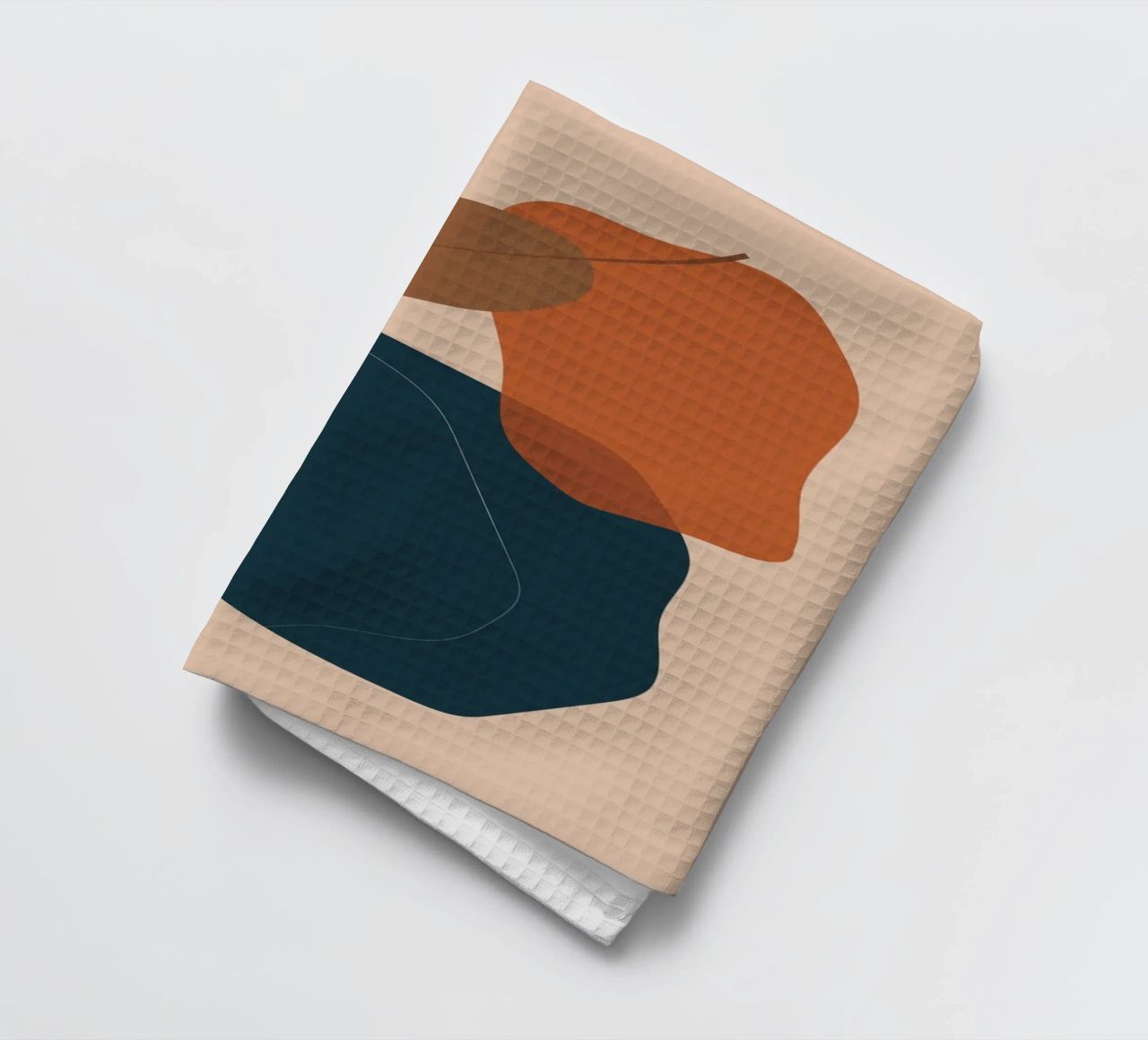 Art abstrait boho - tons terre & moderne torchon de Whole©