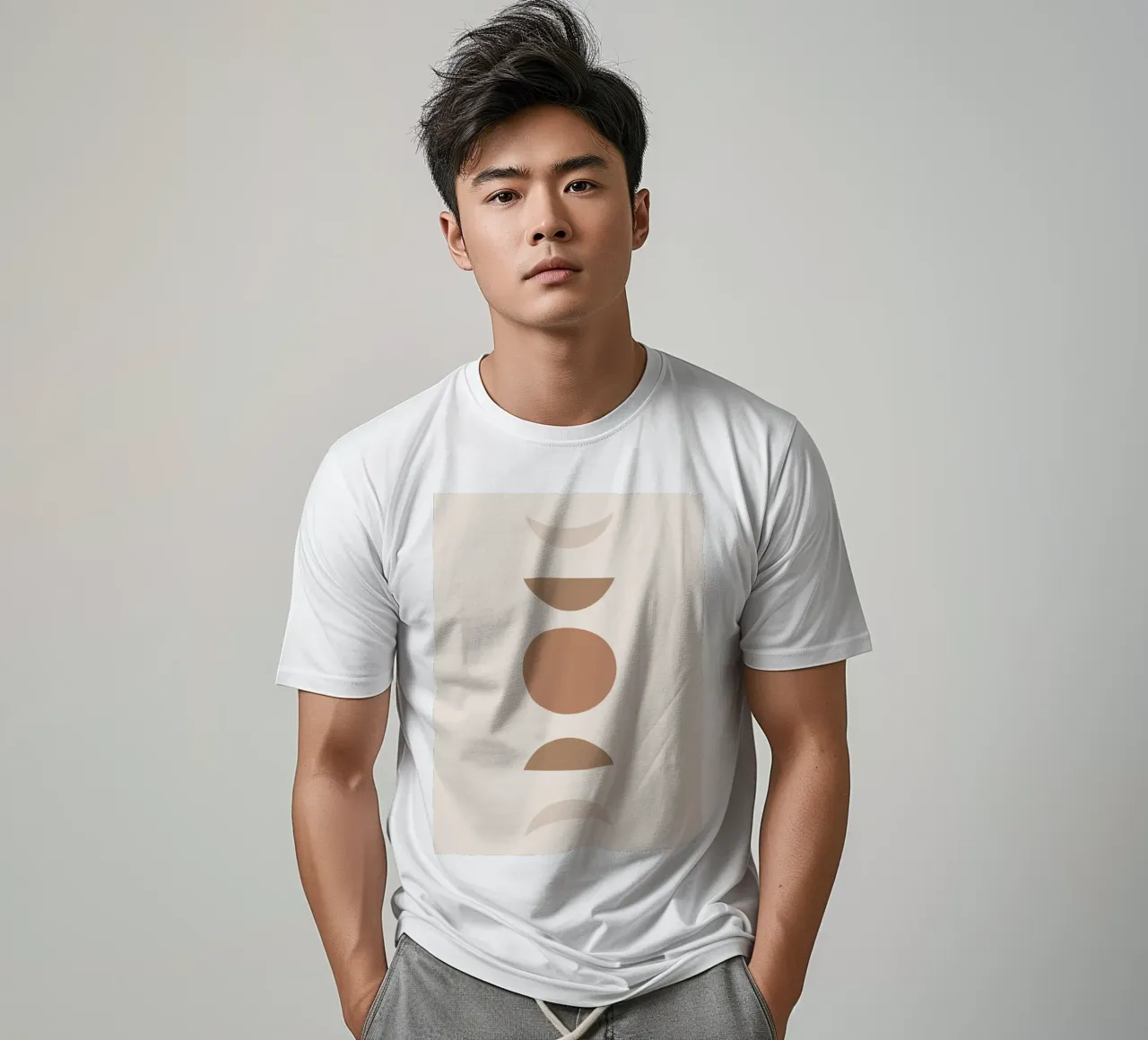 Boho Geometrie – Erdtöne & Minimalismus T-Shirt von Whole©