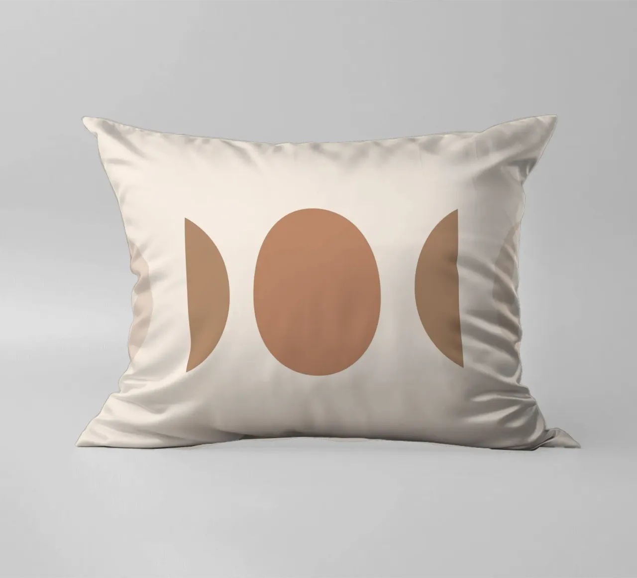Geometria boho - toni della terra e minimalismo cuscino da Whole©