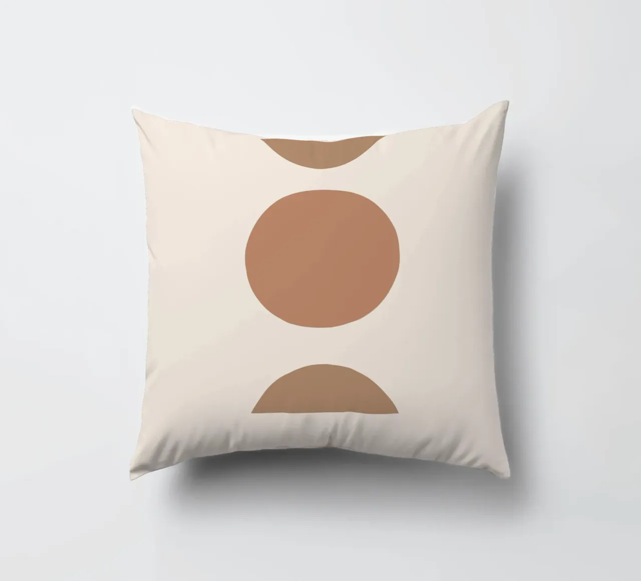 Geometria boho - toni della terra e minimalismo cuscino da Whole©
