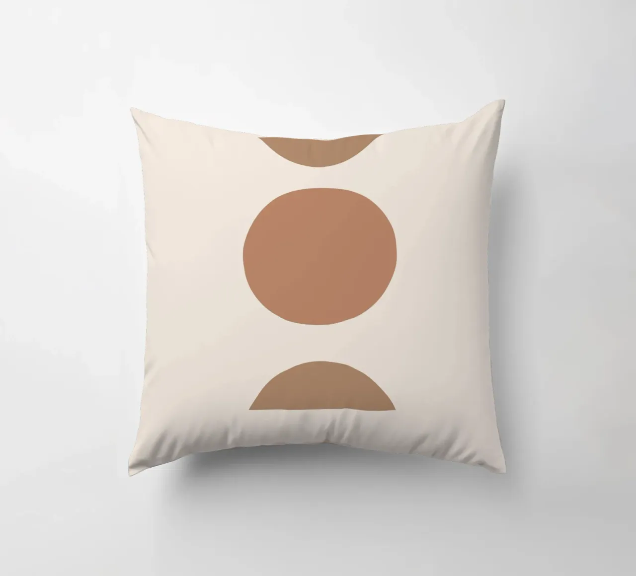 Geometria boho - toni della terra e minimalismo cuscino da Whole©