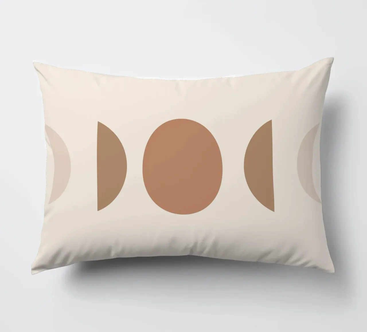 Geometria boho - toni della terra e minimalismo cuscino da Whole©