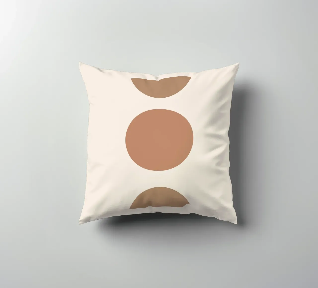 Geometria boho - toni della terra e minimalismo cuscino da Whole©