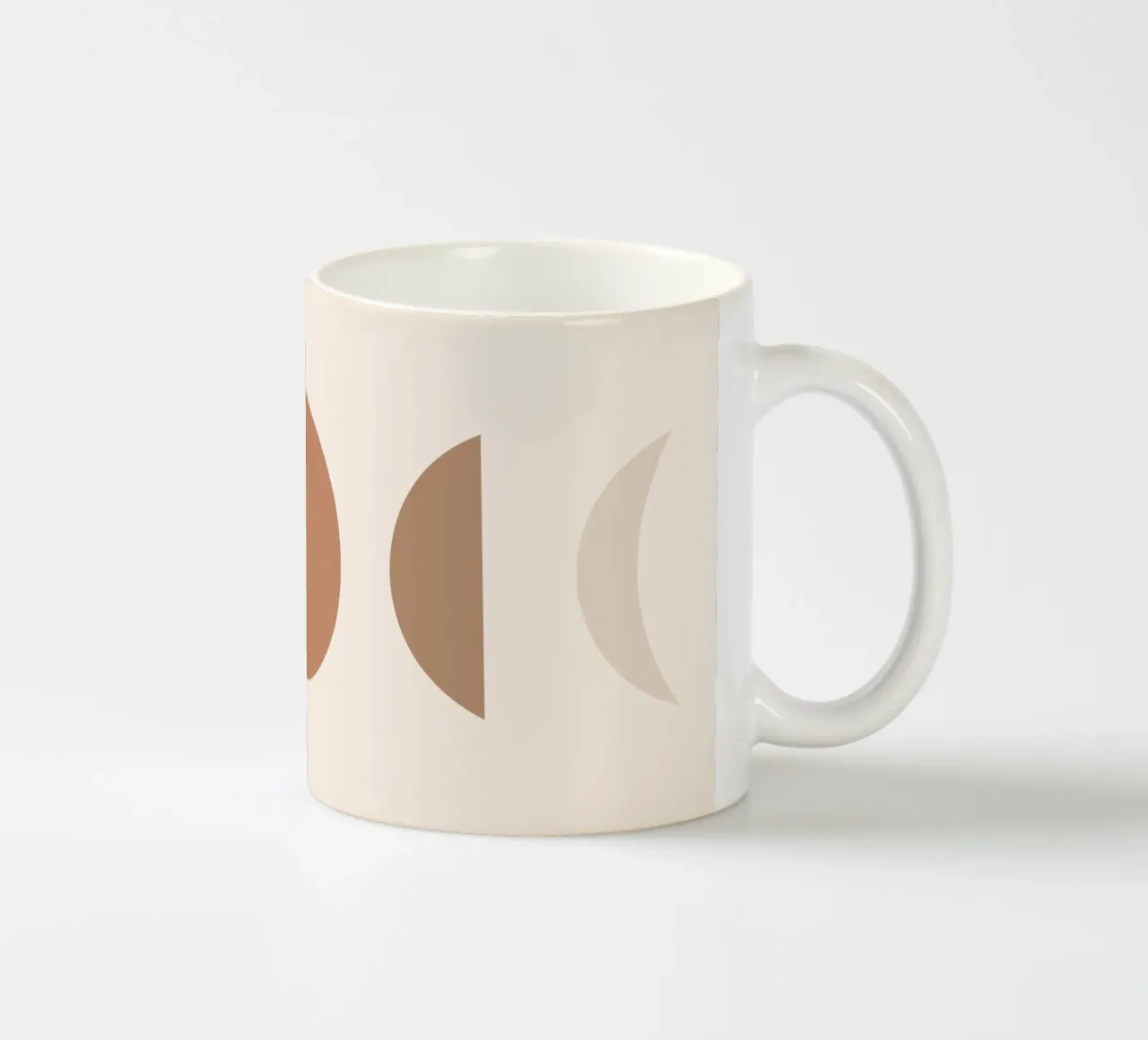 Boho geometrie - aardetinten & minimalisme keramische mok van Whole©