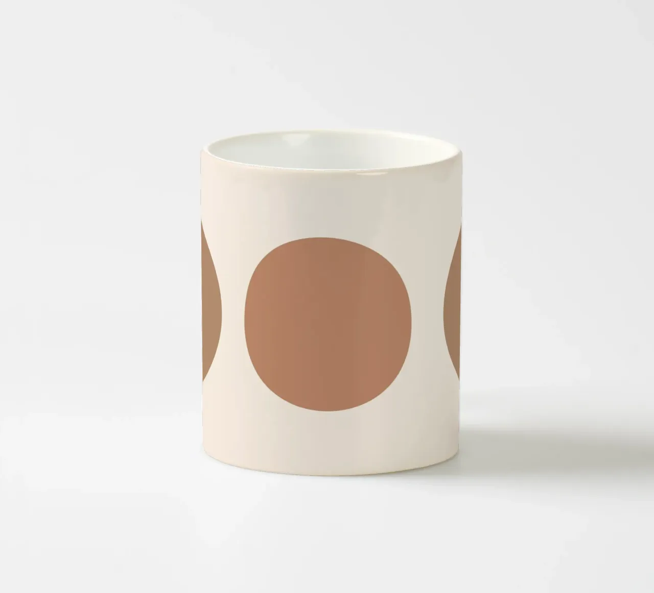 Boho geometrie - aardetinten & minimalisme keramische mok van Whole©