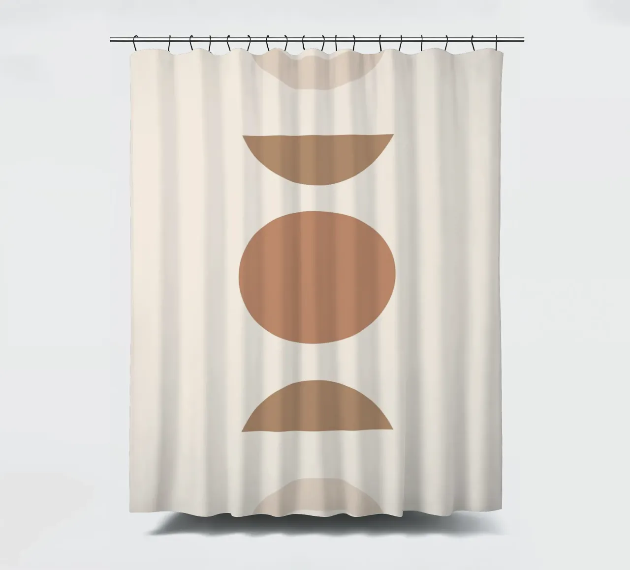 Boho Geometrie – Erdtöne & Minimalismus Duschvorhang von Whole©