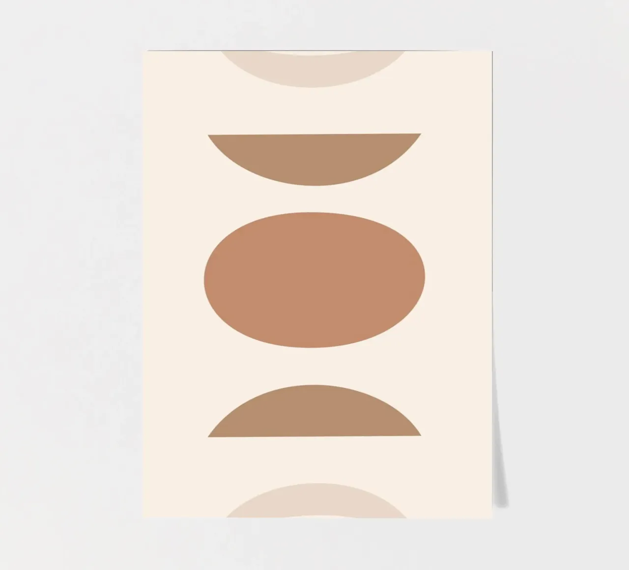 Boho Geometrie – Erdtöne & Minimalismus Stickerbogen von Whole©